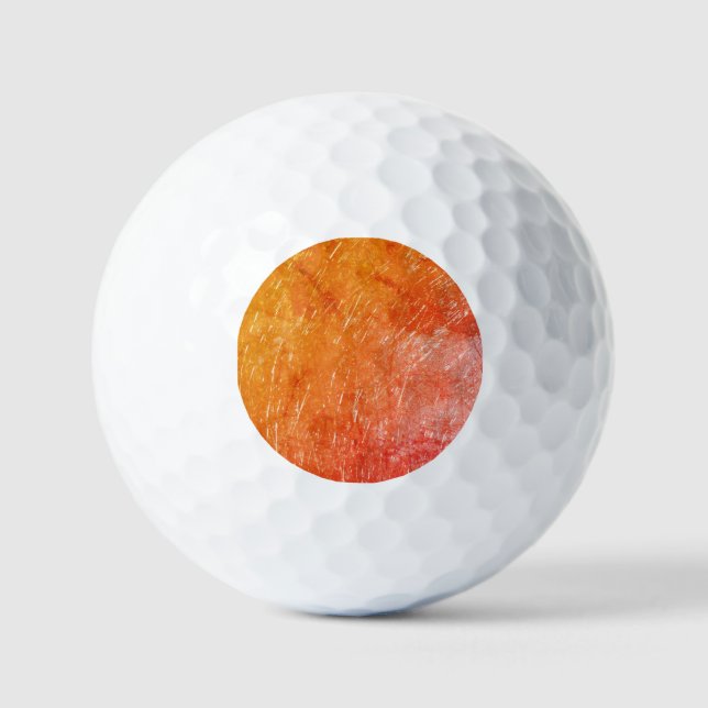 Balles De Golf Feu orange (Recto)