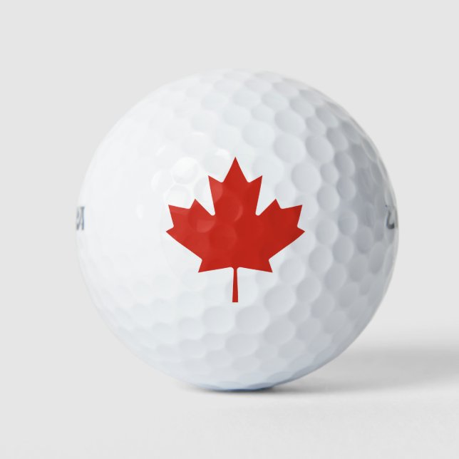 Balles De Golf Feuille d'érable canadienne (Devant)