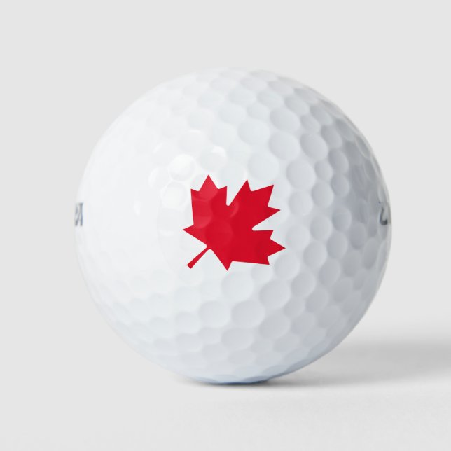 Balles De Golf Feuille d'érable canadienne (Devant)