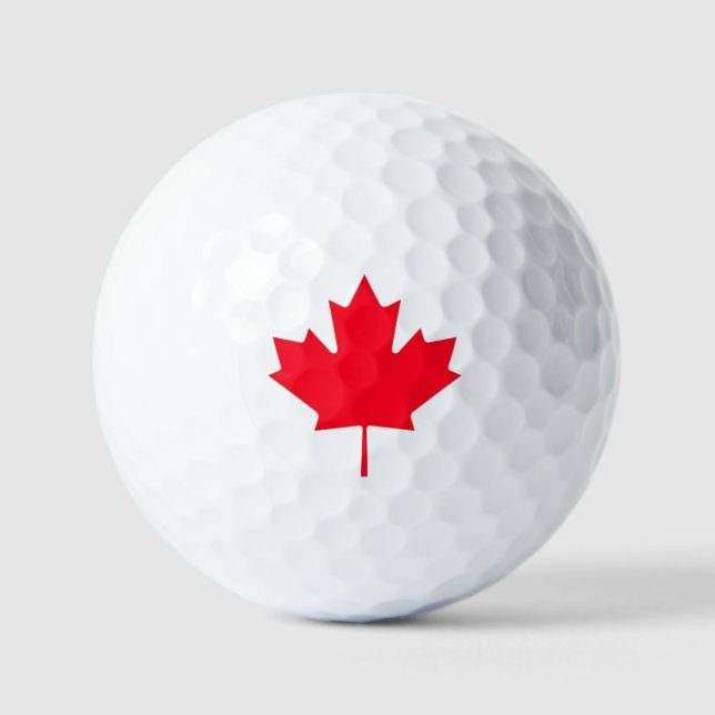 Balles De Golf Feuille d'érable canadienne (Recto)