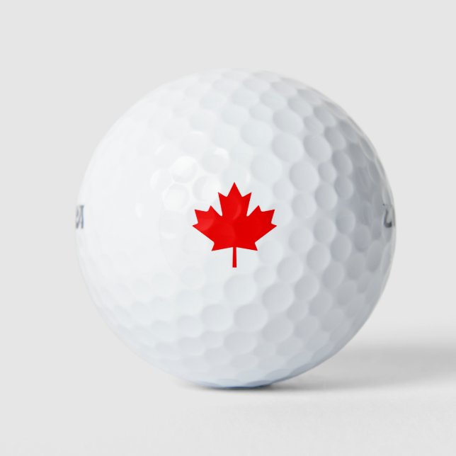 Balles De Golf Feuille d'érable du Canada (Devant)