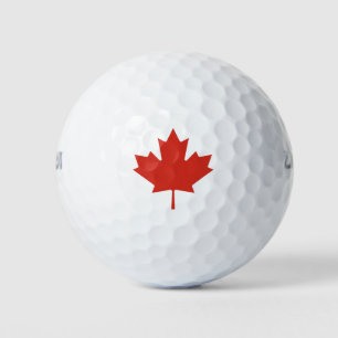 Balles De Golf Feuille d'érable rouge canadienne Canada