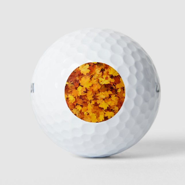Balles De Golf Feuilles d'automne (Devant)