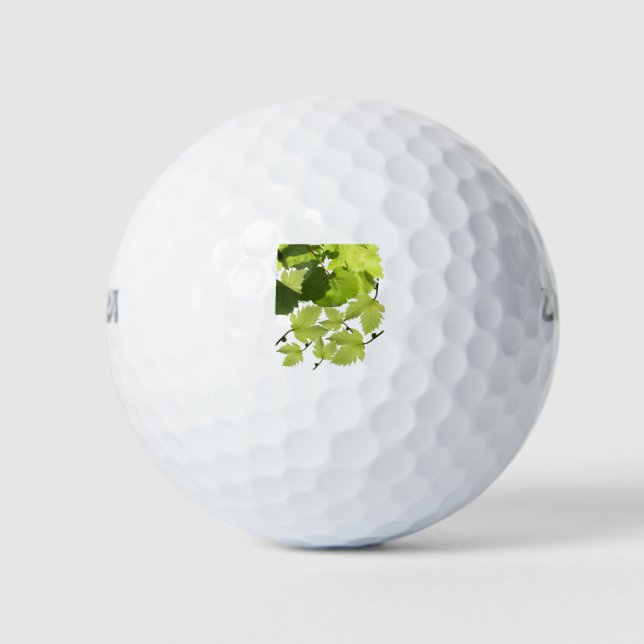 Balles De Golf Feuilles de vigne verte (Devant)