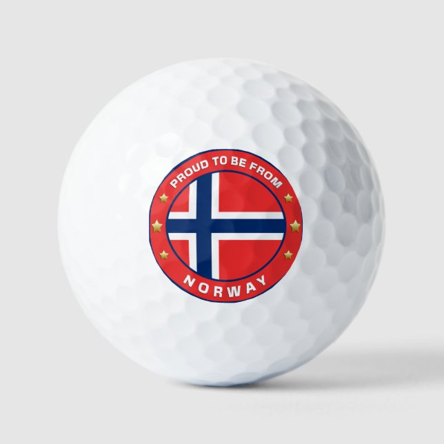 Balles De Golf Fier d'être de Norvège (Recto)
