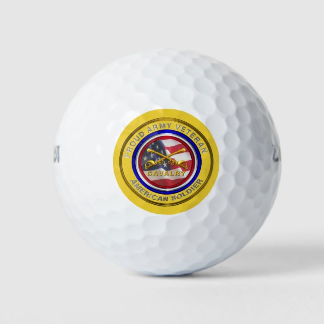 Balles De Golf Fier orgueilleux de l'armée de cavalerie (Devant)