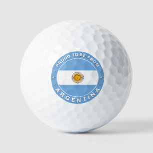 Balles De Golf Fière D'Être De L'Argentine