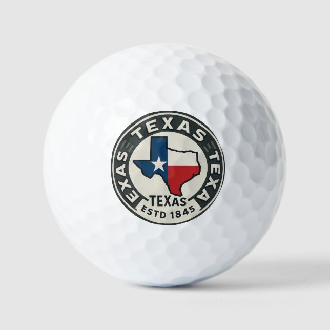 Balles De Golf fierté de l'État du Texas (Recto)