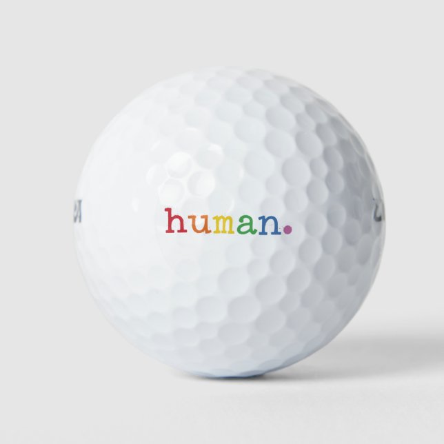 Balles De Golf Fierté humaine LGBT Rainbow LGBTQ Égalité (Devant)