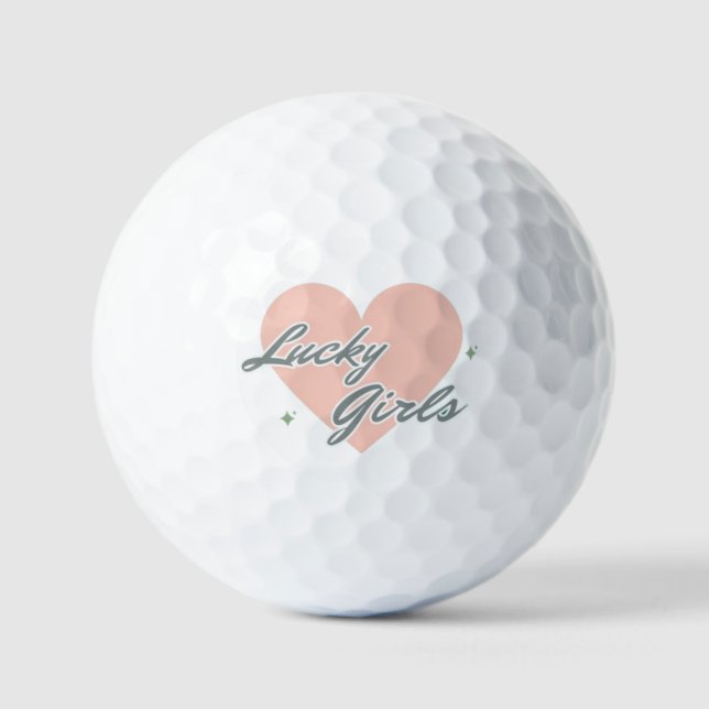 Balles De Golf Filles chanceuses (Recto)