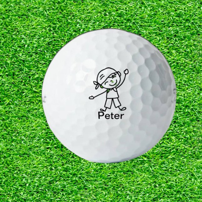 Balles De Golf Fils personnages en allumettes Extraordinaires cad (Tee Off with Dad's Dream Gifts!)