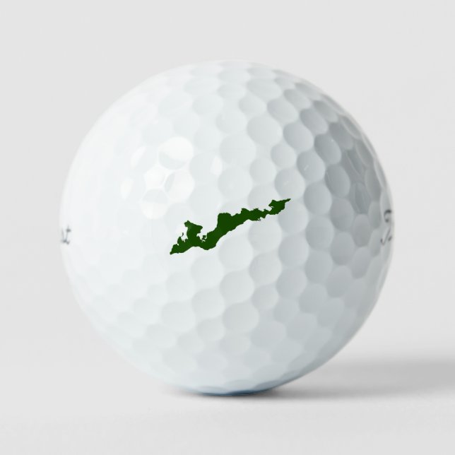 Balles De Golf Fishers Island Classic Logo Golf Balls - Green (Recto)