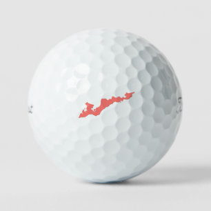 Balles De Golf Fishers Island Classic Logo Golf Balls - Rose