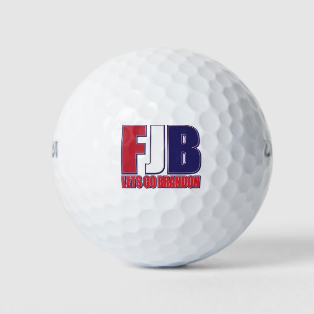 Balles De Golf FJB—Lets-Go-Brandon- (Devant)