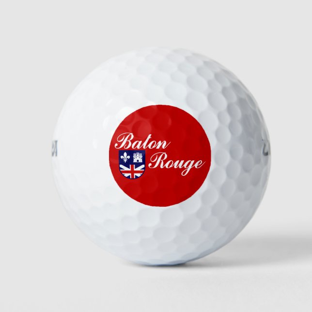 Balles De Golf Flag of Baton Rouge, Louisiana Golf Balls (Devant)