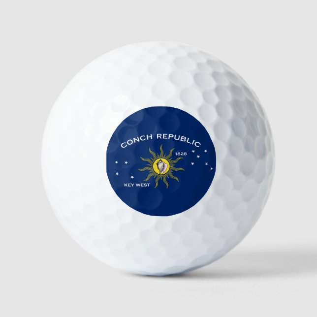 Balles De Golf Flag of the Conch Republic, Flag of Key West (Recto)