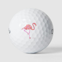 Flamant rose Golf Balls