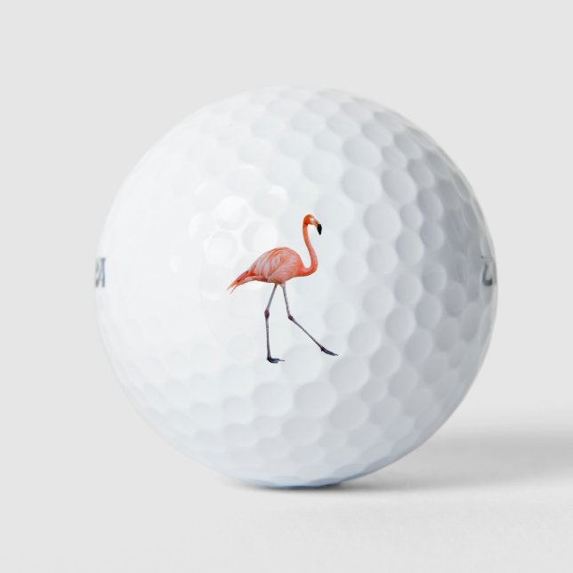 Balles De Golf Flamant rose rose (Devant)