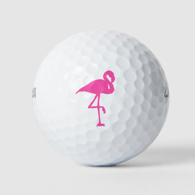 Balles De Golf Flamant rose rose Summer Beach Imprimer Motif (Devant)