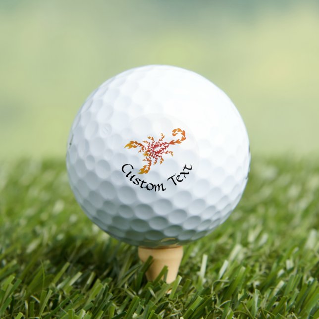 Balles De Golf Flames Scorpion Golf Balls (T-shirt Insitu)