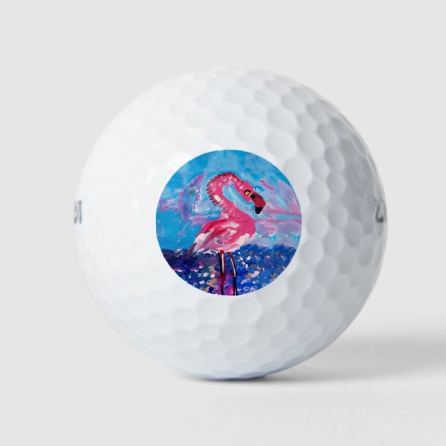 Balles De Golf Flamingo (Devant)