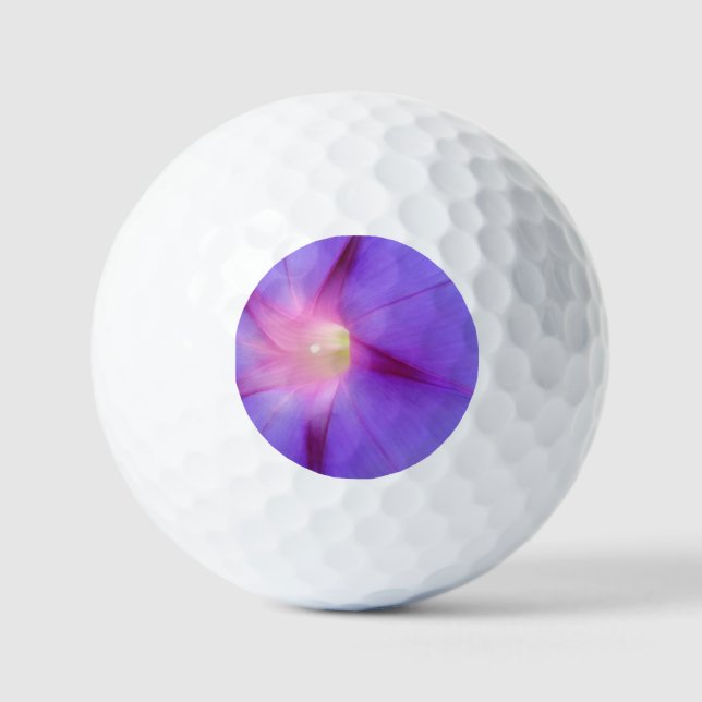 Balles De Golf Fleur pourpre  (Recto)