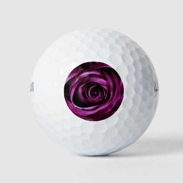 Balles De Golf Fleur Rose violet (Devant)