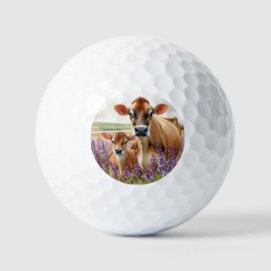 Balles De Golf Fleur sauvage Jersey Cow et Calf