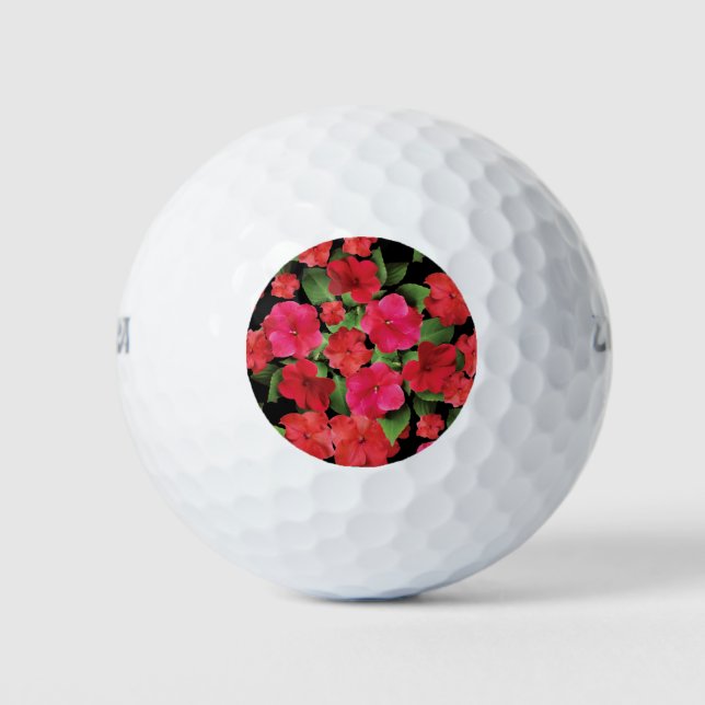 Balles De Golf Fleurs Impatiens (Devant)