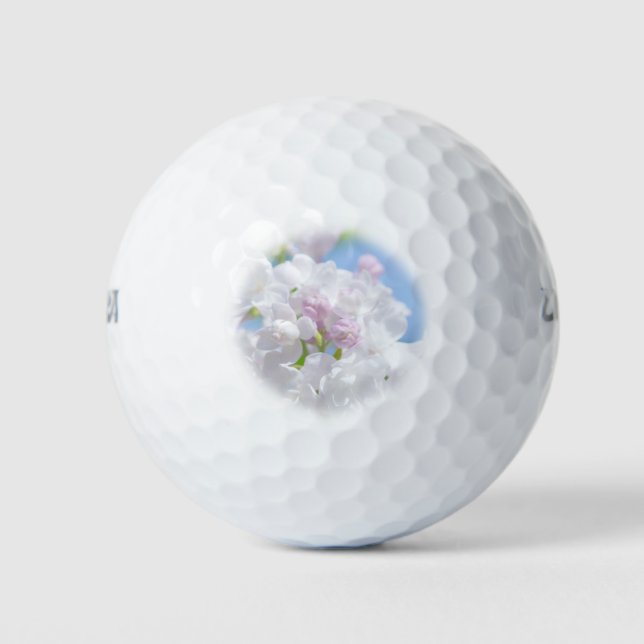 Balles De Golf Fleurs Lilac (Devant)