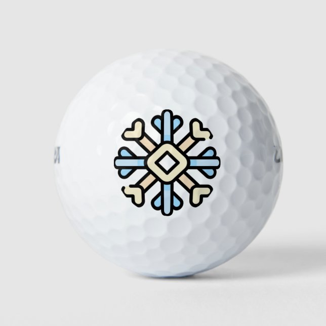 Balles De Golf flocon (Devant)