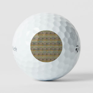 Balles De Golf Flocons de neige bleus sur les vagues du rivage