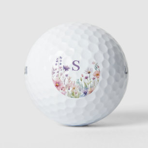 Balles De Golf Floral Fleur sauvage personnalisé