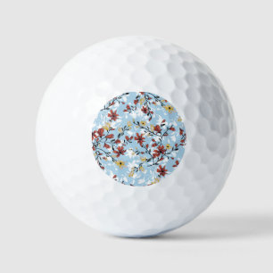 Balles De Golf Floral vintage : Arrière - plan de tissu simple.