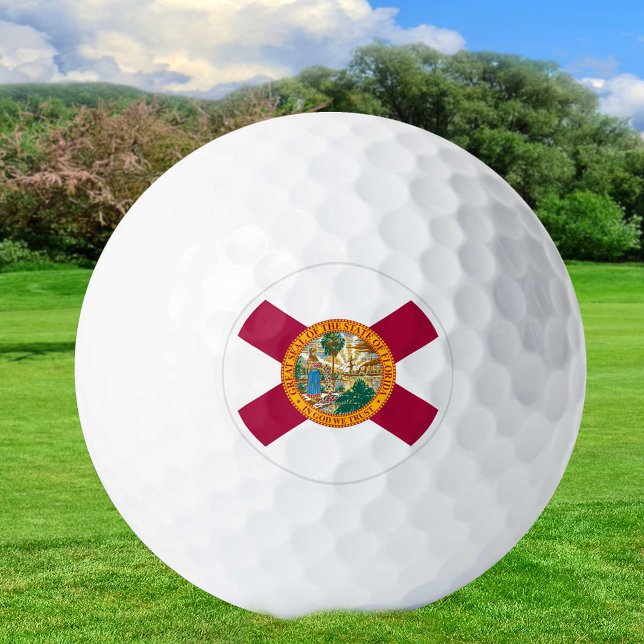 Balles De Golf Florida Golf Balls, drapeau de l'État / Patriotes (Créateur téléchargé)