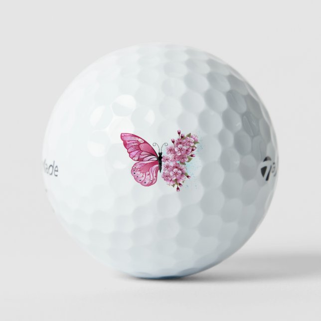 Balles De Golf Flower Butterfly (Recto)