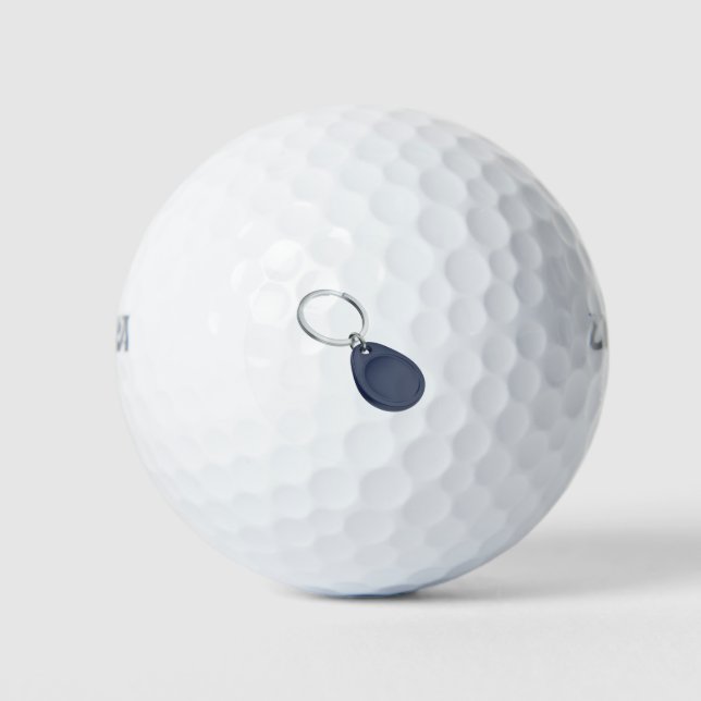 Balles De Golf Fob de clé RFID bleu (Devant)