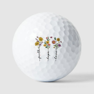 Balles De Golf Foi-Espoir-Amour
