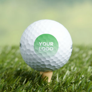 Balles De Golf Fond de couleur Dégradé blanc et votre logo