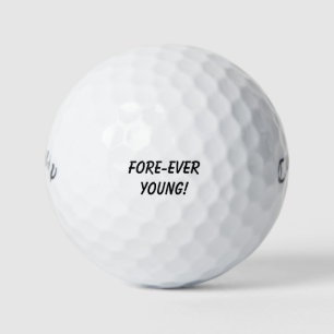 Balles De Golf 'Fore-ever Young!' Joyeux swings d'anniversaire 