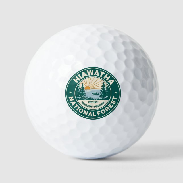 Balles De Golf Forêt nationale de Hiawatha (Recto)