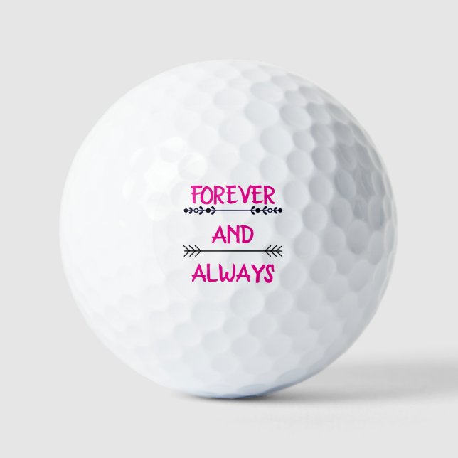 BALLES DE GOLF FOREVER AND ALWAYS (Recto)