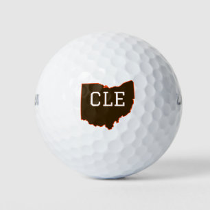 Balles De Golf Forme d'état CLE Cleveland Ohio