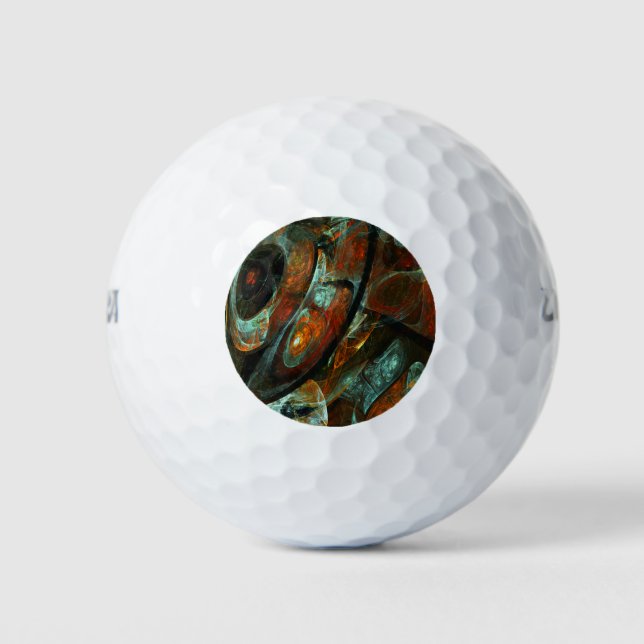 Balles De Golf Fractionner l'art Abstrait (Devant)