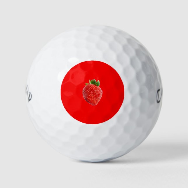 Balles De Golf Fraise d'été (Devant)