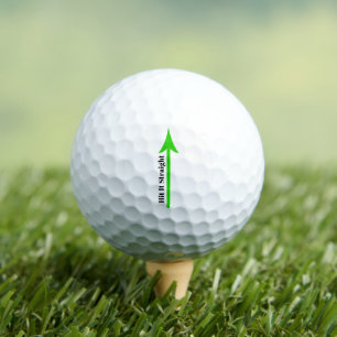 Balles De Golf Frappez-le droit Flèche verte