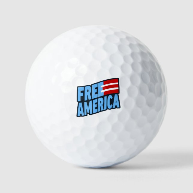 Balles De Golf Free America Golf Ball (Recto)
