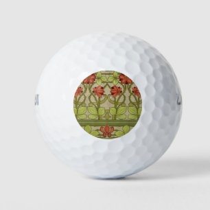 Balles De Golf Frieze Bordure Art Nouveau Floral