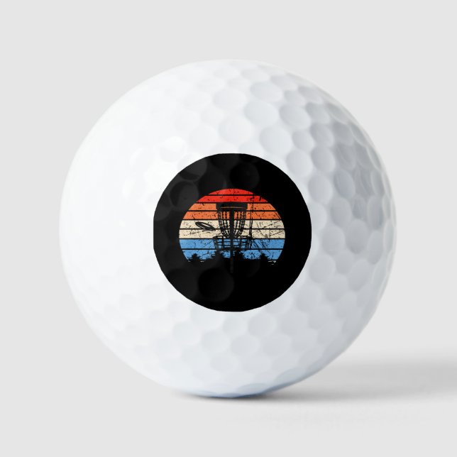 Balles De Golf Frisbee Golf Disque Golf Rétro (Recto)