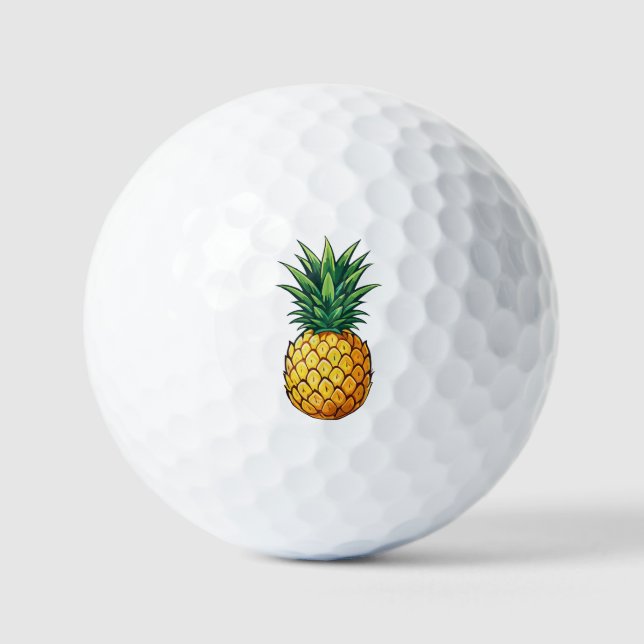 Balles De Golf Fruit d'ananas (Recto)